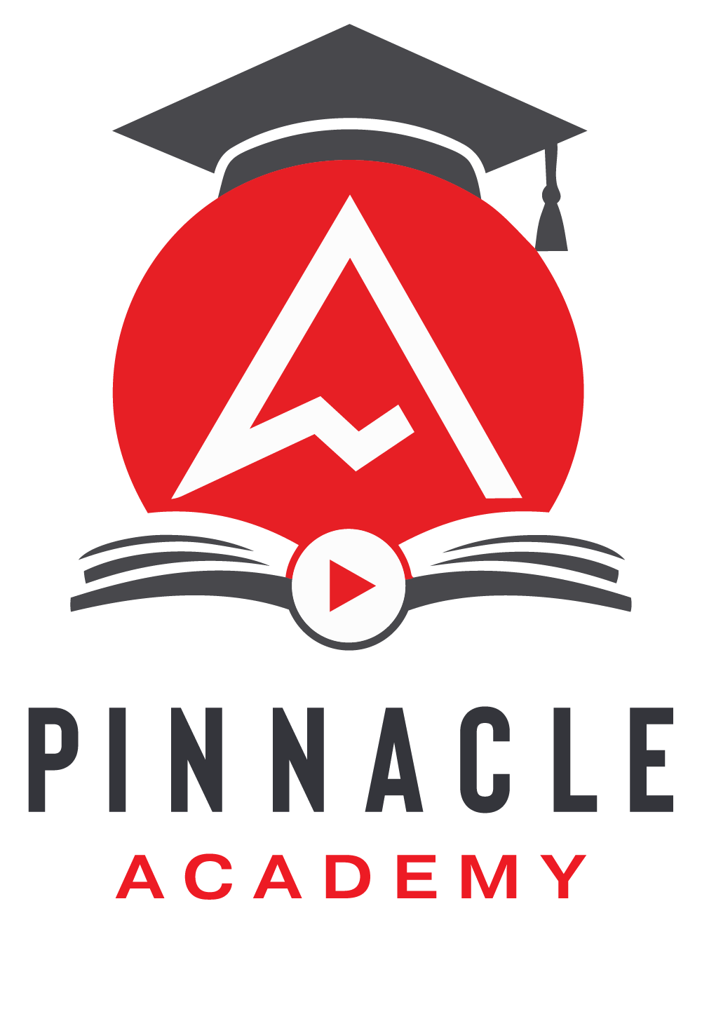 pinnacle-valuation-compass-Academy-v2 Pinnacle Valuation Compass logo symbol. red circle with mountain peak icon