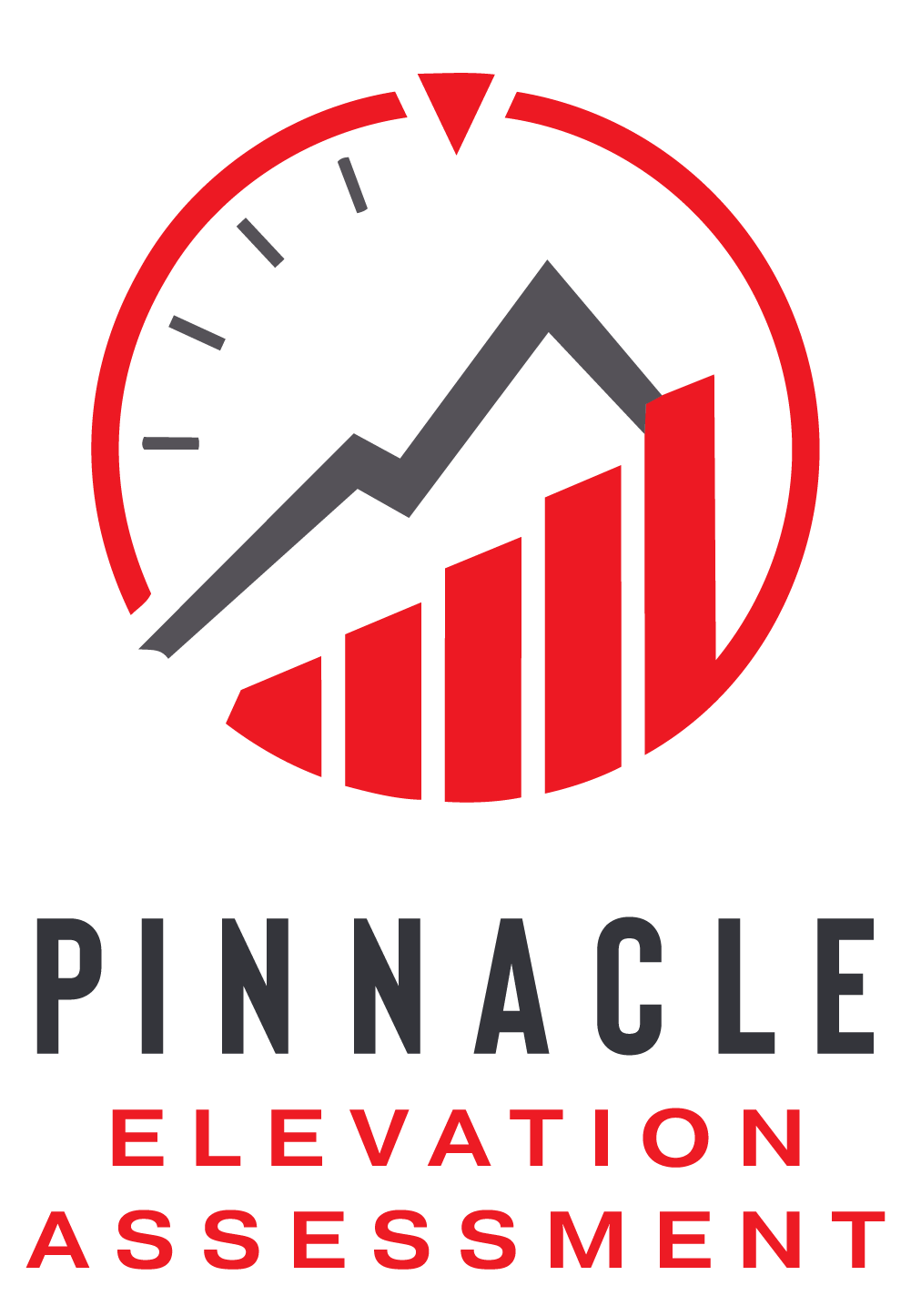 pinnacle-valuation-compass-Elevation Assesment-v2 Pinnacle Valuation Compass logo symbol. red circle with mountain peak icon