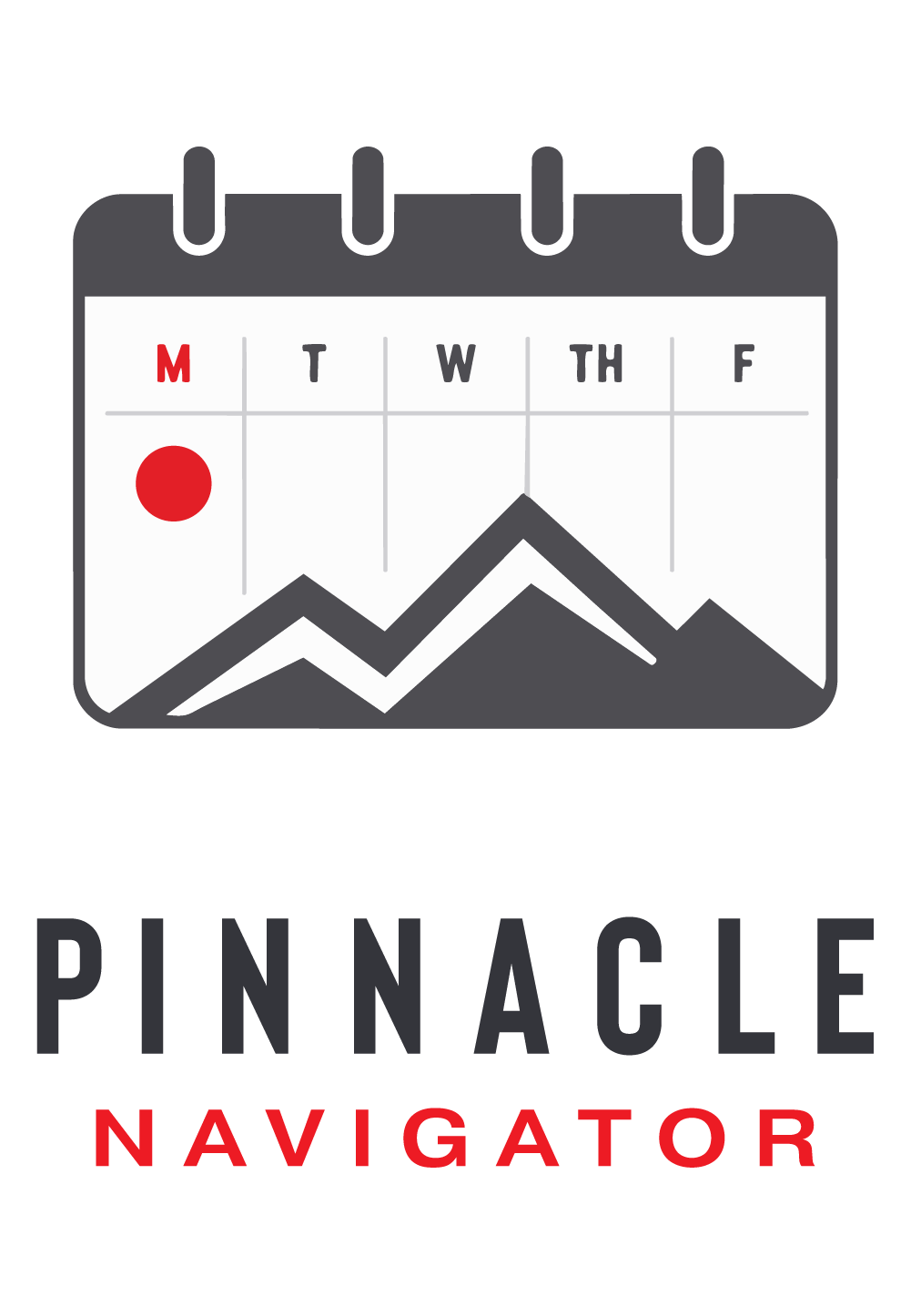 pinnacle-valuation-compass-Navigator-v2 Pinnacle Valuation Compass logo symbol. red circle with mountain peak icon